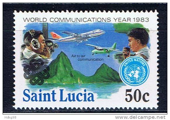 WL+ St. Lucia 1983 Mi 603 Mnh - St.Lucia (1979-...)