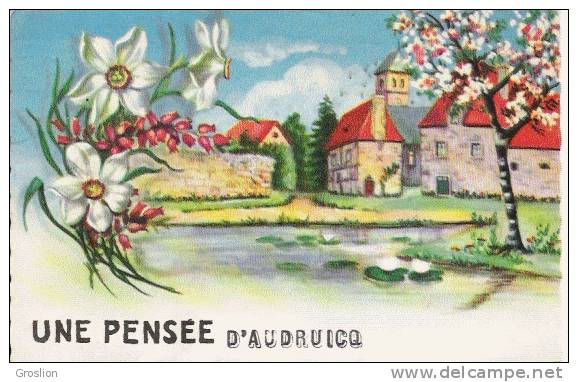 AUDRUICQ  1150 CARTE FANTAISIE UNE PENSEE D'AUDRUICQ - Audruicq