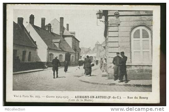 62 AUBIGNY EN ARTOIS / Rue Du Bourg, Coin De La Mairie / - Aubigny En Artois