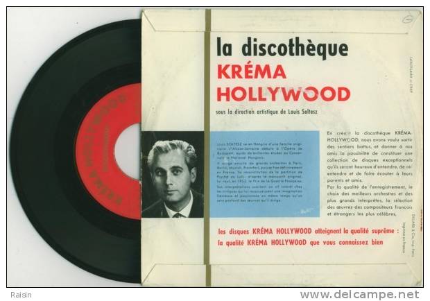 45 T Publicité Bonbons " Kréma Hollywood " Seminaris Ouverture De Rossini  Dir. Artis. Louis Soltesz BE - Klassik