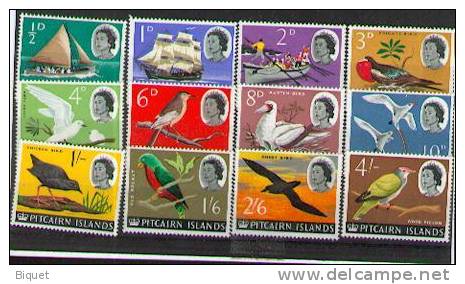 Superbe Série De Pitcairn Sur Les Oiseaux, XX TB, 30% Yvert - Collections, Lots & Séries