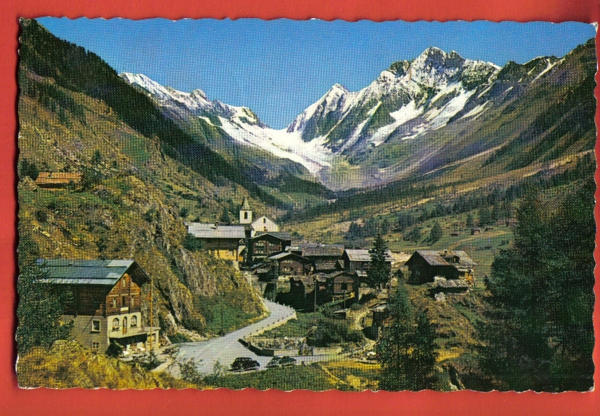 K020 Blatten Im Lötschental,Lötschenlücke Und Schienhorn.Cachet Blatten 1959.Suter 9104 - Blatten