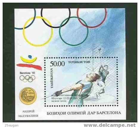 TAJIKISTAN 1994 W.CHAMPIONSHIP STUTTGART  MS  MNH - Tadjikistan