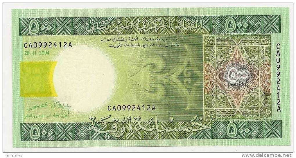 Mauritania 500 Ouguiya  2004  UNC - P.12 - Mauritanie