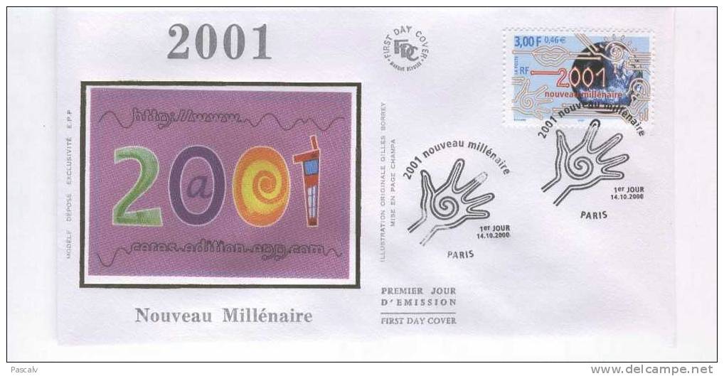 France Sur FDC Meilleurs Voeux - New Year