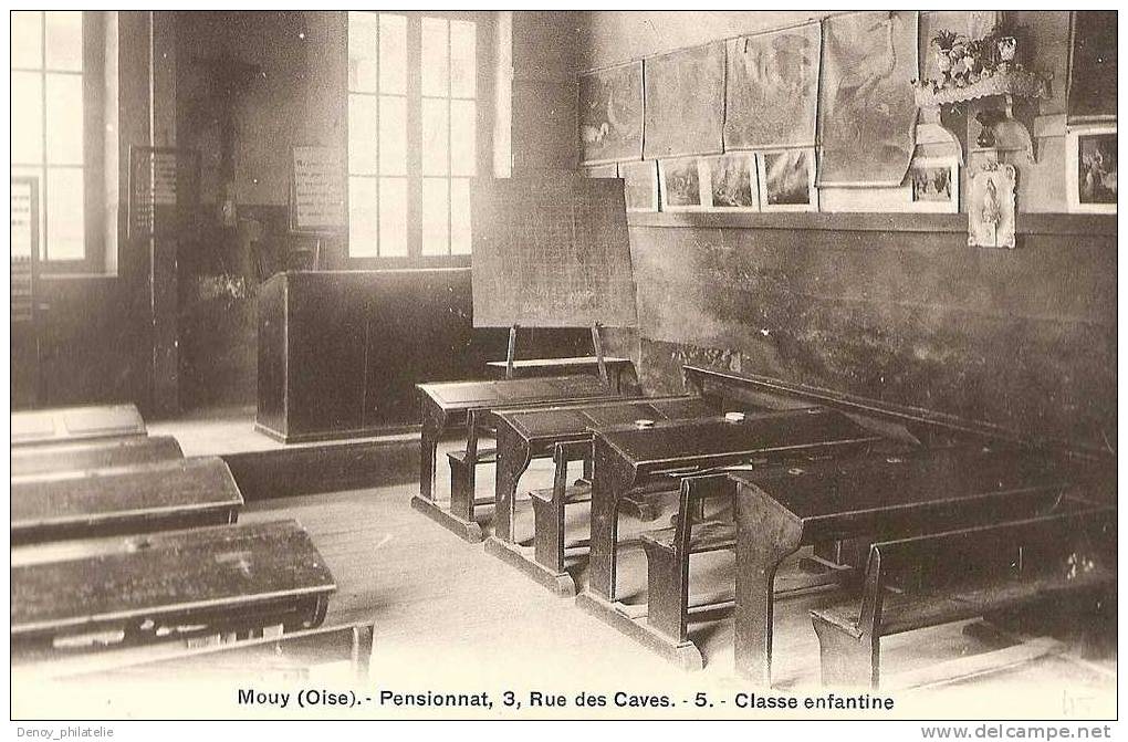 60/ MOUY / PENSIONNAT , 3 RUE DES CAVES.-5. CLASSE ENFANTINE - Mouy