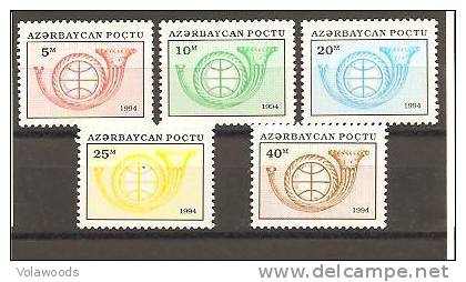Azerbaigian - Serie Completa Nuova: Ordinaria - Corno Di Posta - 1994 - Azerbeidzjan