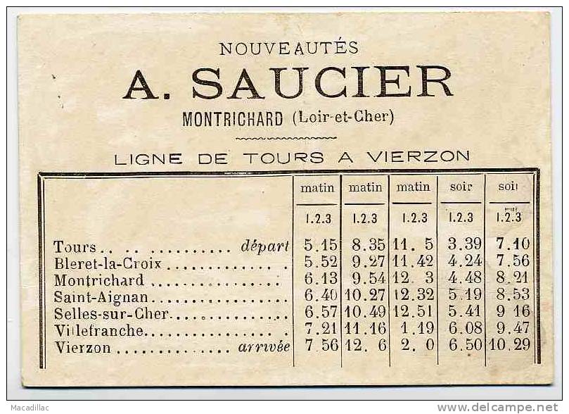 Enfants A Cheval Sur Un Violon - Publicité A. SAUCIER Montrichard Loir Et Cher - Other & Unclassified