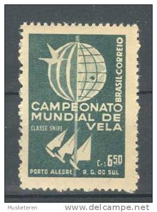 Brazil 1959 Mi. 965 Weltmeisterschaft Im Segeln Sniper-Klasse Porto Alegre Rio Grande Do Sul MH* - Nuovi