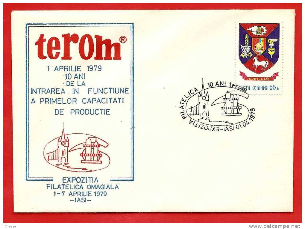 ROMANIA 1979  Cover. Synthetic Fiber Factory Terom Iasi - Chemistry