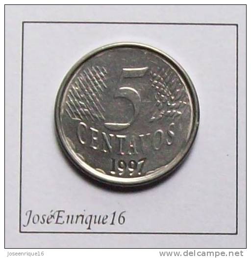 BRASIL 5 CENTAVOS 1997 - Brazil