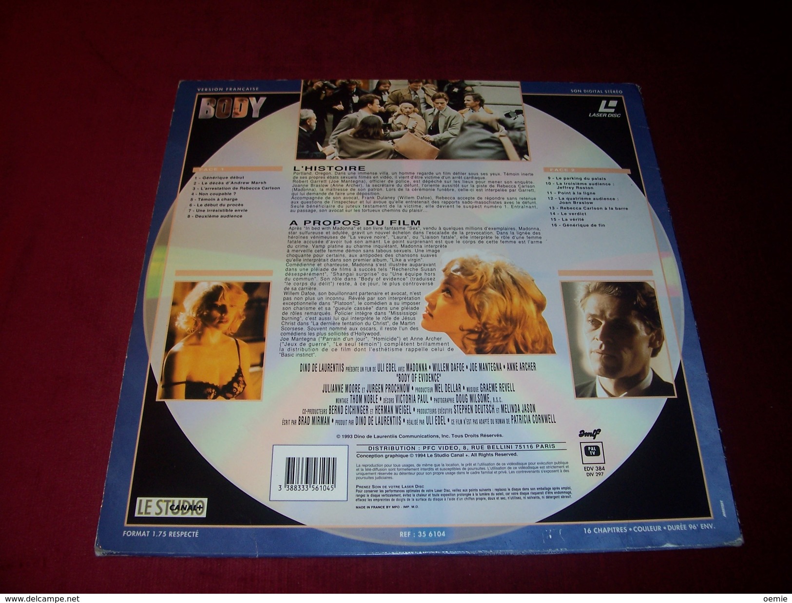 LASERDISC  CDV   °°° MADONNA  +++  BODY - Sonstige Formate