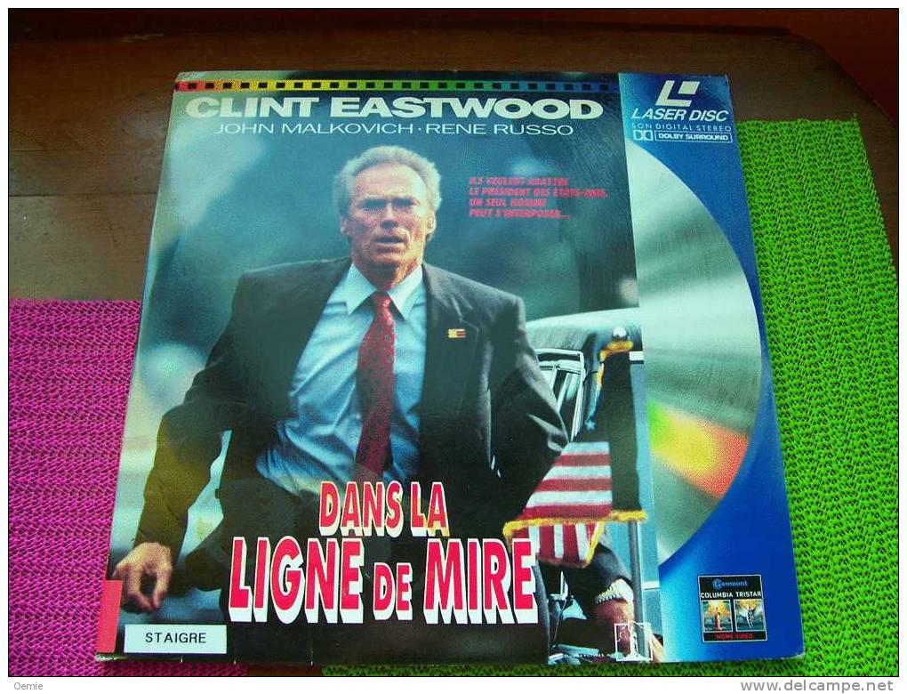 LASERDISC  CDV   °°°  DANS LA LIGNE DE MIRE  AVEC CLINT EASTWOOD +++++ - Other Formats