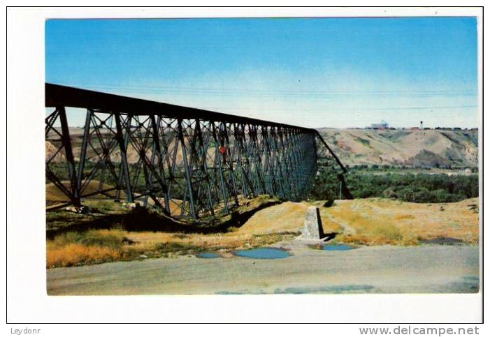 View Of Famous Railroad Bridge Lethebridge, Alberta, Canada - Sonstige & Ohne Zuordnung