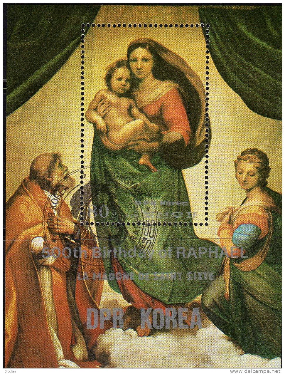 Raffael Gemälde 1983 Korea 2340/3,Block 140+141 O 16€ Berühmte Bilder Des Maler Hojas Blocs M/s Painting Sheets Bf Corea - Paintings