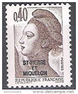 Saint-Pierre & Miquelon 1986 Michel 527 Neuf ** Cote (2007) 0.30 € Liberté De Gandon - Neufs