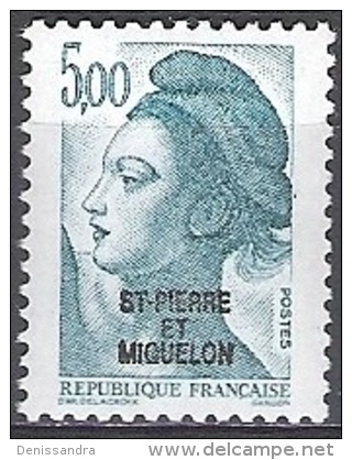 Saint-Pierre & Miquelon 1986 Michel 536 Neuf ** Cote (2007) 2.50 € Liberté De Gandon - Neufs