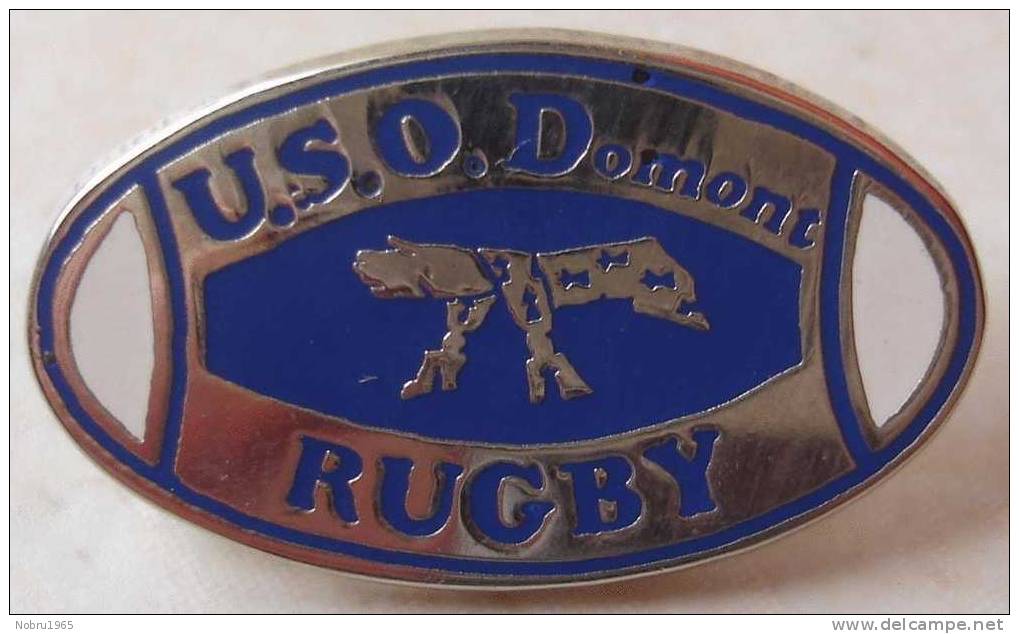 Pin's RUGBY  U.S.O.DOMONT  (top Qualité Zamak) - Rugby