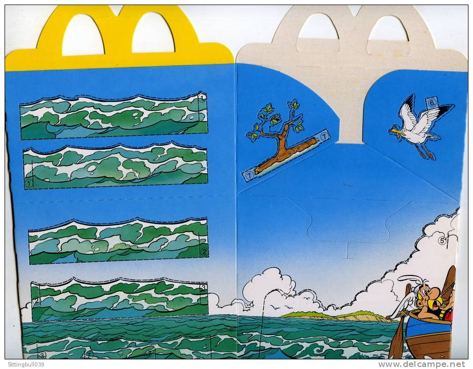 Objets publicitaires - ASTERIX. EMBALLAGE McDonald's Happy Meal. 1994. POUR  LES 35 ANS D'ANNIVERSAIRE D'ASTERIX. Le bateau.