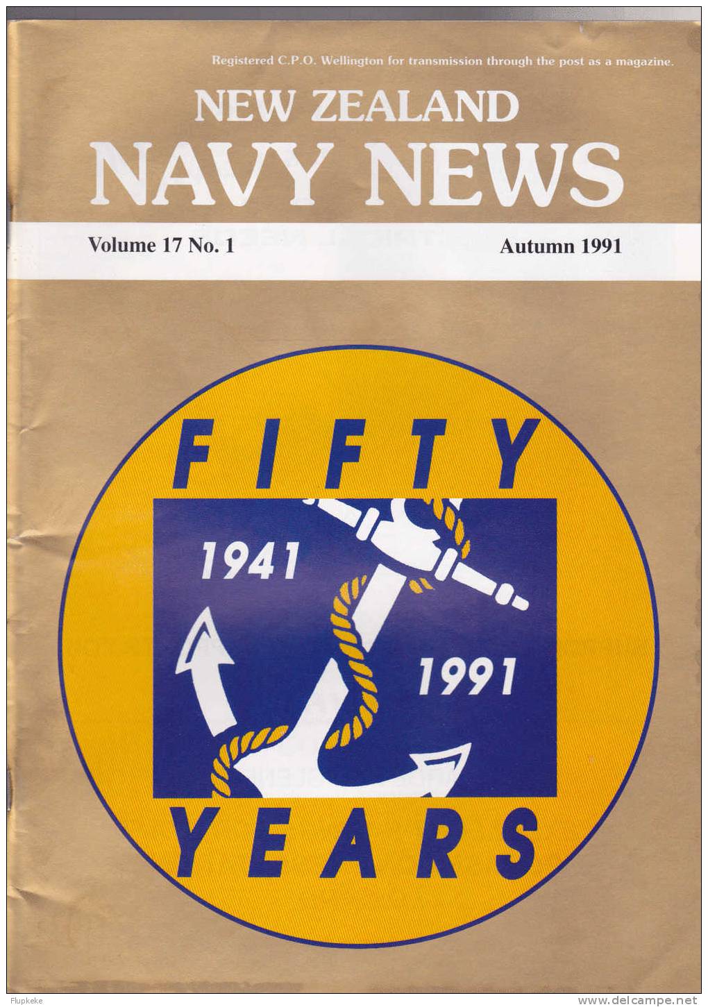 Navy News New Zealand 01 Vol 17 Autumn 1991 - Militair / Oorlog