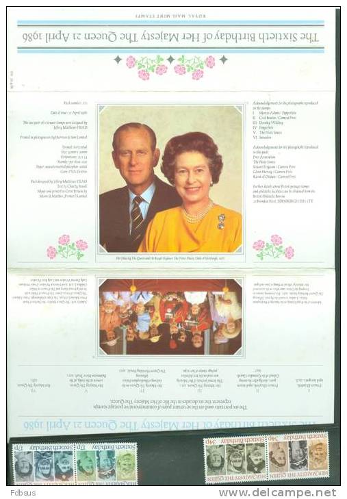 21 APRIL 1986 60TH BIRTHDAY THE QUEEN - Non Classés