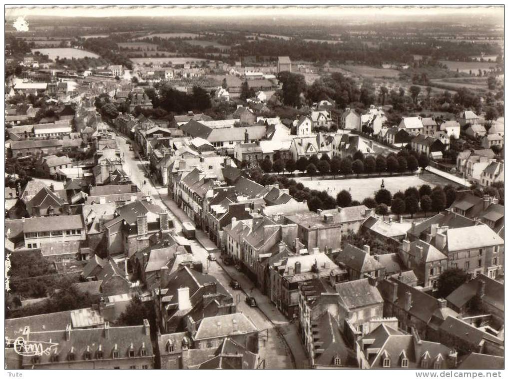 CARHAIX VUE AERIENNE RUE PRINCIPALE - Carhaix-Plouguer