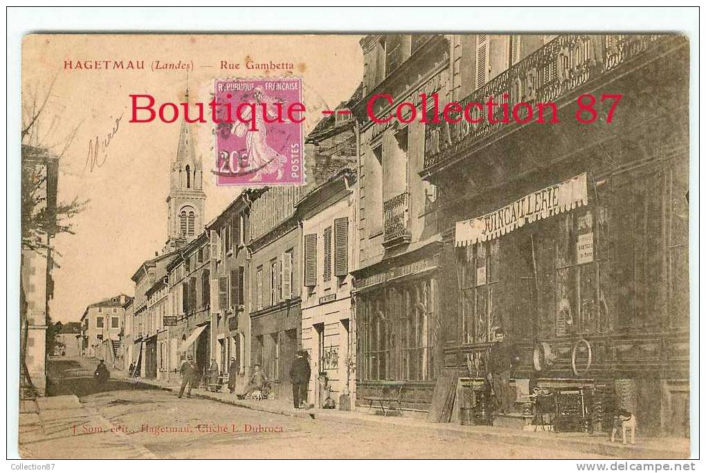 40 - HAGETMAU - QUINCAILLERIE - RUE GAMBETTA - DOS VISIBLE - Hagetmau