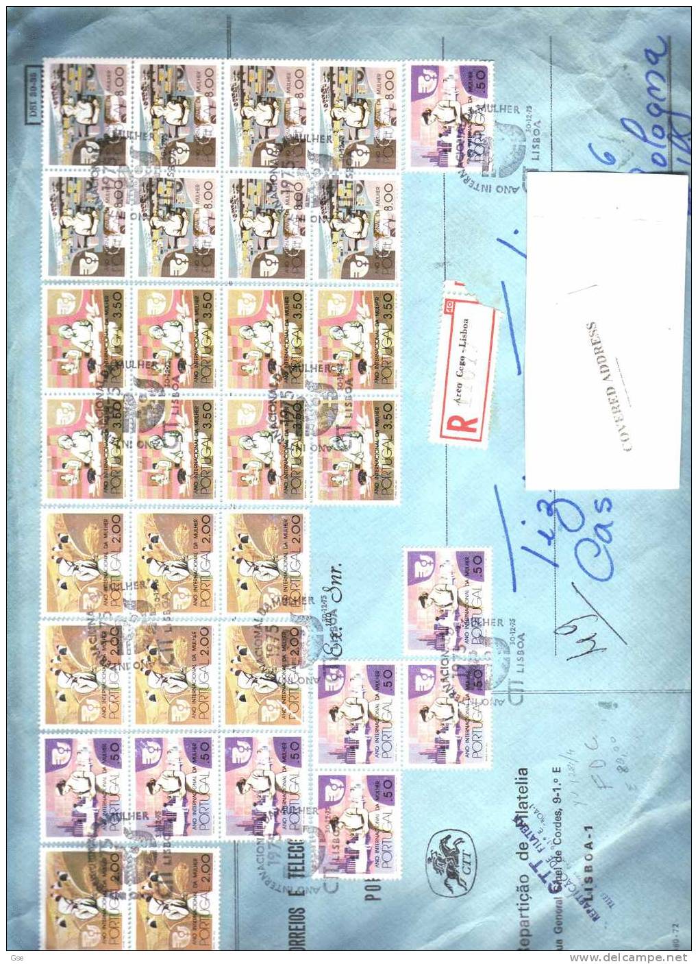 PORTOGALLO 1975 - Yvert 1281/4 (x8)   Su Frammento - Used Stamps