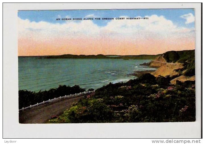 An Ocean Scene Along The Oregon Coast Highway - Other & Unclassified