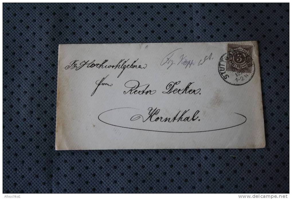 1900 ALTER ( EHEMALIGER ) DEUTSCHER ZUSTAND ( STAAT )  Timbres / Europe / Allemagne / Anciens Etats / MARCOPHILIA LETTER - Briefe U. Dokumente