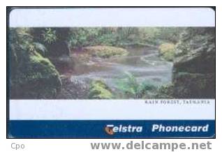 # AUSTRALIA 97010003N Rain Forest 10 Puce?   Tres Bon Etat - Australie