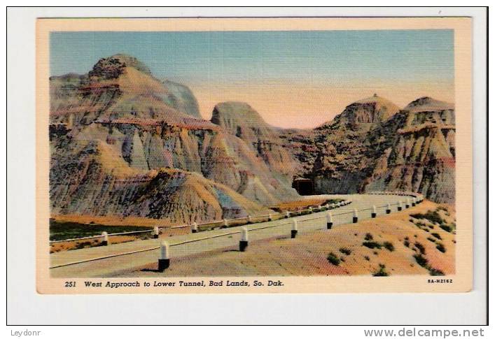 West Approach To Lower Tunnel, Bad Lands, South Dakota - Other & Unclassified