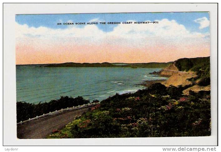 An Ocean Scene Along The Oregon Coast Highway - Andere & Zonder Classificatie