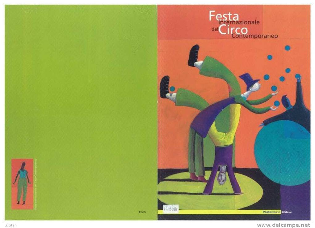 Prodotti Filatelici: Folder Poste Italiane: Festa Internazionale Del Circo Contemporaneo - Geschenkheftchen