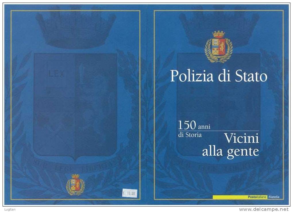 Prodotti Filatelici: Folder Poste Italiane Polizia Di Stato - 150 Anni Di Storia - Vicini Alla Gente - Geschenkheftchen