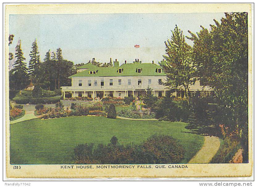 CANADA - QUEBEC - MONTMORENCY FALLS - KENT HOUSE - 1948 - Cataratas De Montmorency