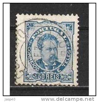 PORTUGAL AFINSA 58 - USADO , PAPEL PORCELANA 11 1/2 - Used Stamps