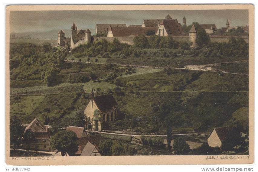 GERMANY - BAVARIA - ANSBACH - ROTHENBURG O.T. - BLICK V. BURGGARTEN - PANORAMIC - Ansbach