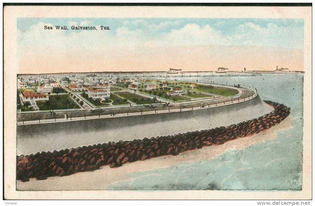 Sea Wall, Galveston. - Galveston