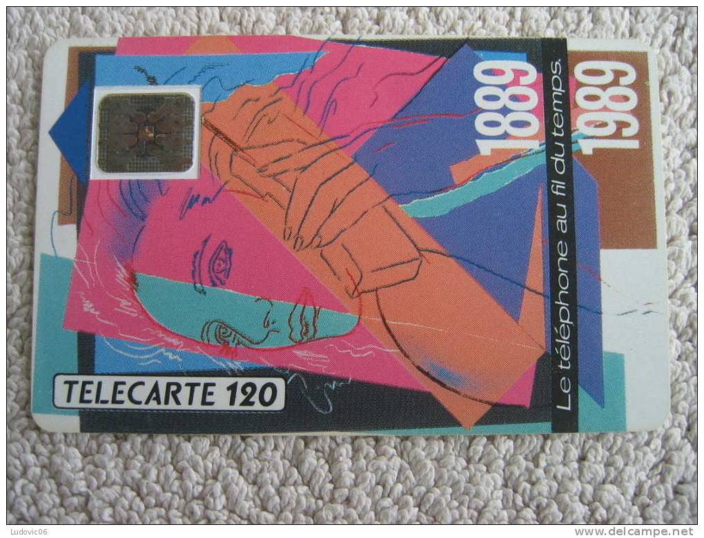 F93 - TELEPHONE AU FIL DU TEMPS - 120 SC5 - 1989