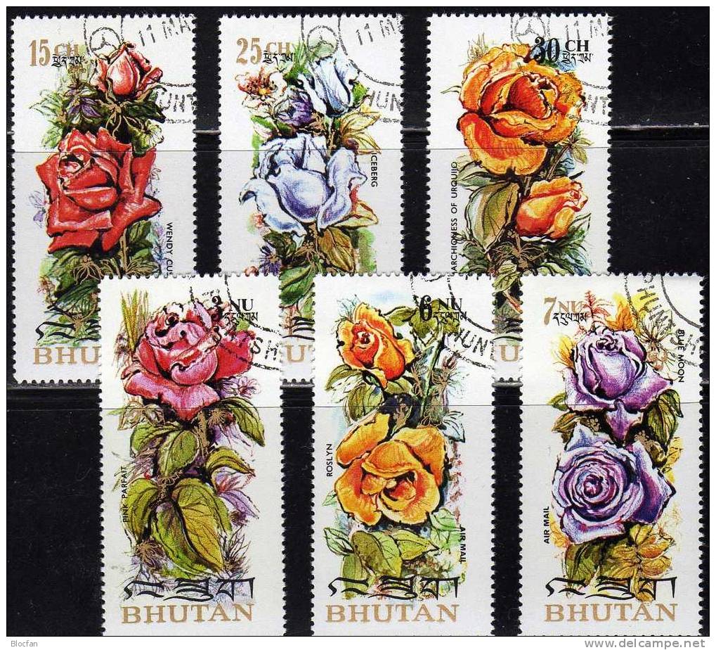 Scented Roses Wonderful Perfumed Set Of 6 Stamps From 1973 And In Minisheets Of 10 - Mother's Day