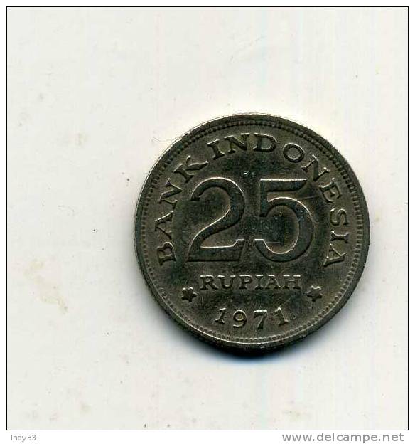 - MONNAIE INDONESIE . 25 RUP. 1971 - Indonesien