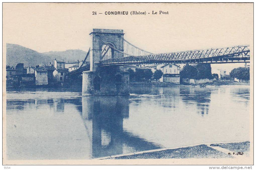 Cpa   69 Rhone Condrieu  Le Pont - Condrieu