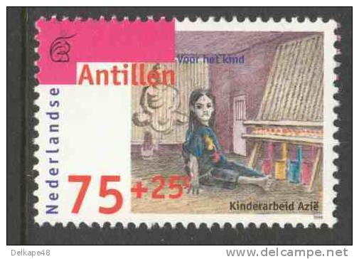 Nederlandse Antillen 1996 Mi 879 ** 50 Years UNICEF: Asian Child Weaver / Travail Des Enfant Asie / Kinderarbeid Azië - Textile