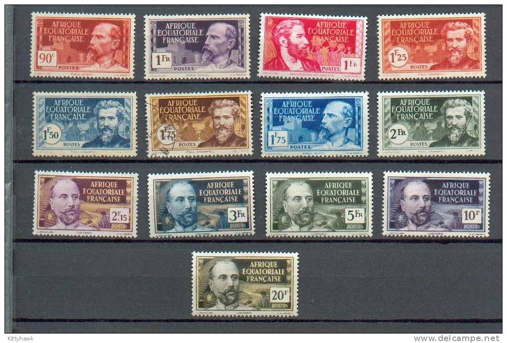 AEF 304  - 28 Valeurs Entre 33 à 62 */**  - Manquent (missing) 41-49 - Le 55 Est Obli - Le 40 (25c) Est Offert/aminci - Unused Stamps