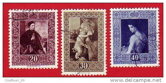 Gemäldeserie III  Von 1952  / Zum. 250-252; Mi. 306-308 Gestempelt. KW 35.- CHF - Usados