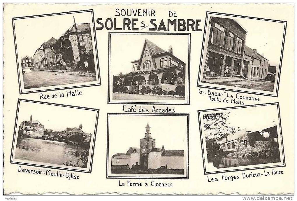 SOUVENIR DE SOLRE-SUR-SAMBRE - E. Buyle, Brux. - Erquelinnes