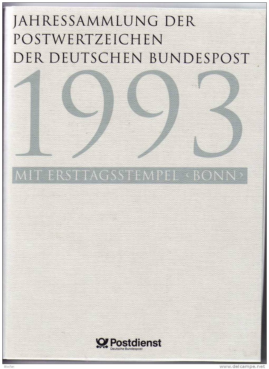 Deutschland Jahres-Sammlung 1993 47 ETB,BRD 1645-1708 SST 180€ Jahrgang Ersttagsblatt yearbook document stamp bf Germany