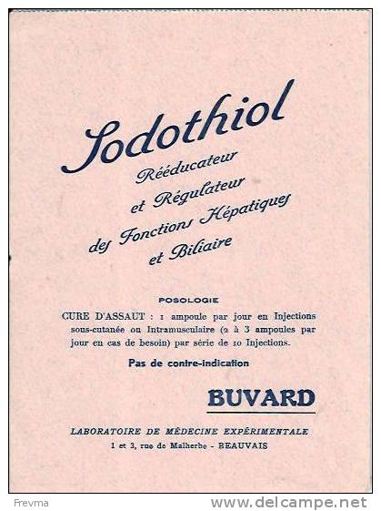 Buvard Sodothiol Cure - Produits Pharmaceutiques