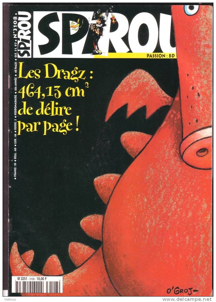 SPIROU N° 3108 - Couverture "Les DRAGZ" - Année 1997. - Spirou Magazine